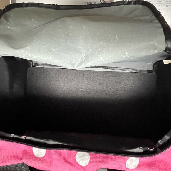 Pink Polka Dot Rockland Tote Bag - Picture 10 of 14